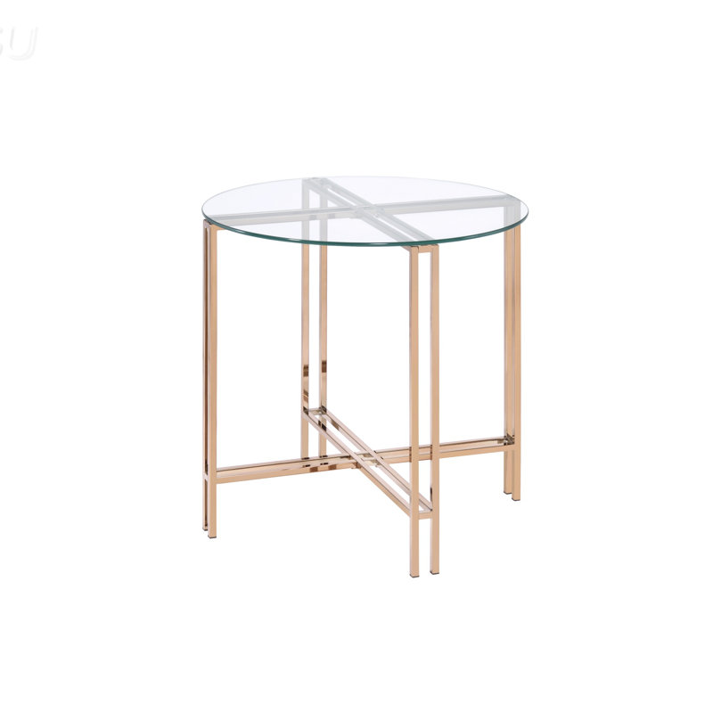 Glass Top End Table