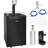 VEVOR 5.3 Cubic Feet Black Dual Tap Freestanding Kegerator with Adjustable Temperature
