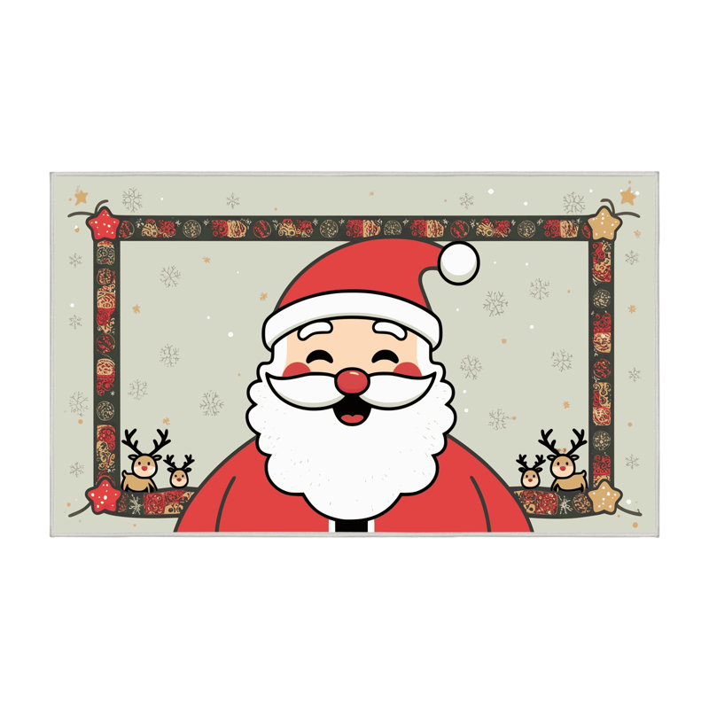 Tapis vacances de Noël The Holiday Aisle®, Rectangulaire 2 pi x 3 pi