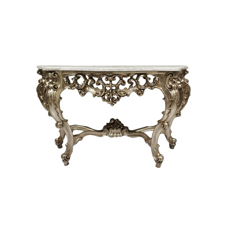 Rosia 63.58'' W Marble Console Table