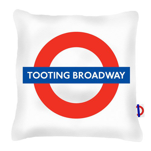 Tooting Broadway Tube Station London Transport Cushion