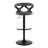 Laksh Swivel Upholstered Adjustable Height Counter Stool with Metal Frame