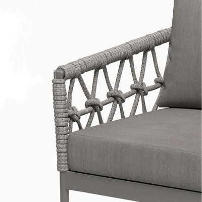 Causeuse d'extérieur en tissu 74,8 po Novelyn