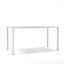 Bacup Rectangular Metal Outdoor Dining Table With Umbrella Hole , cm W cm D-1294248367-1294248352-1294248362