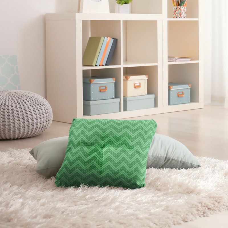 Coussin Rhonda Cheval, 30 po x 30 po, Vert clair