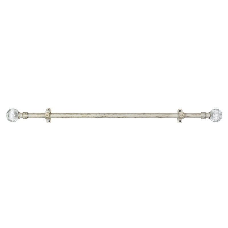 Tringle à rideaux simple ajustable 0,75 po Musa, l 66 à 120 po