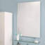 Glass Flat Wall Mirror with Shelves