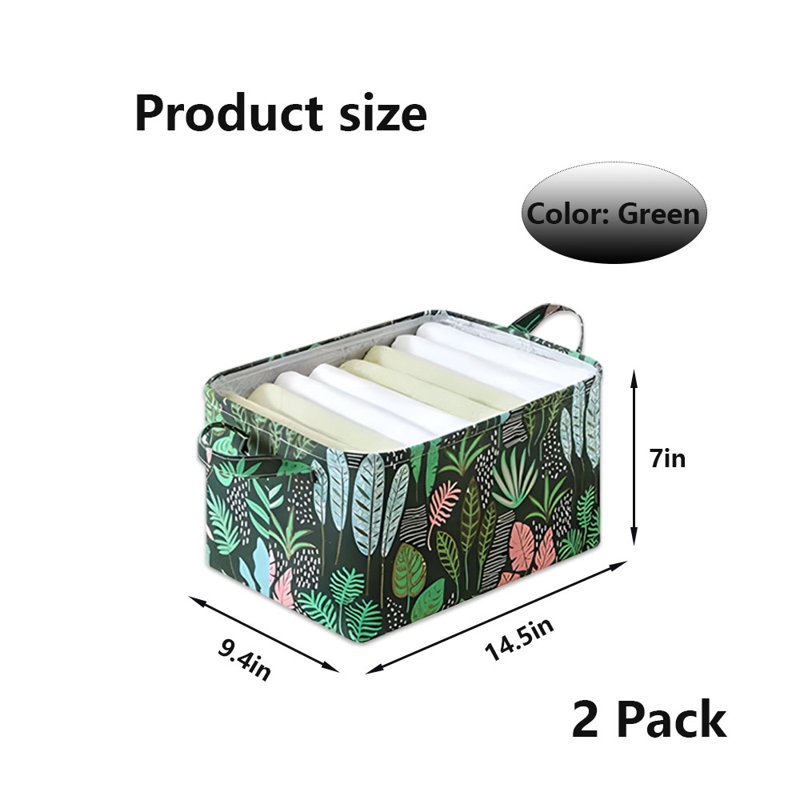 Ensemble de bacs de rangement en tissu