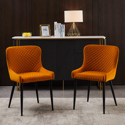 Sherrell 50cm H Velvet Upholstered Side Chair