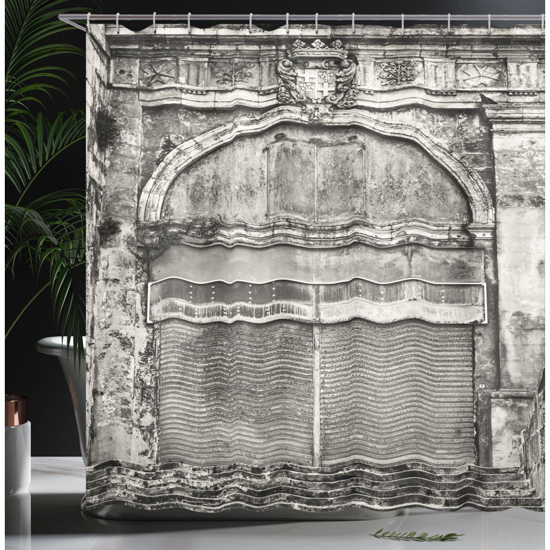 Shower Curtain with Hooks Included, 75"H x 69"W
