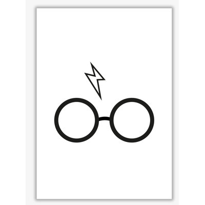 Harry Potter Glasses And Scar - Painting