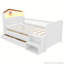 Lit mezzanine en bois avec lumières DEL-108933483