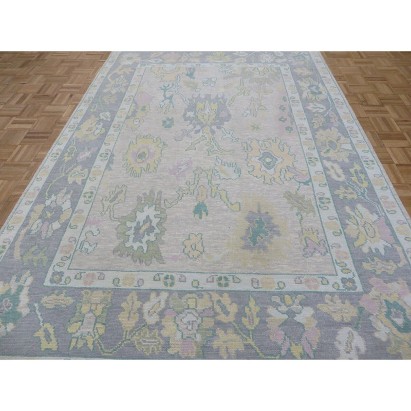 Tapis unique gris de 6 pi x 9 pi One-of-a-Kind