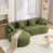 Vert antique, chenille verte sélectionné