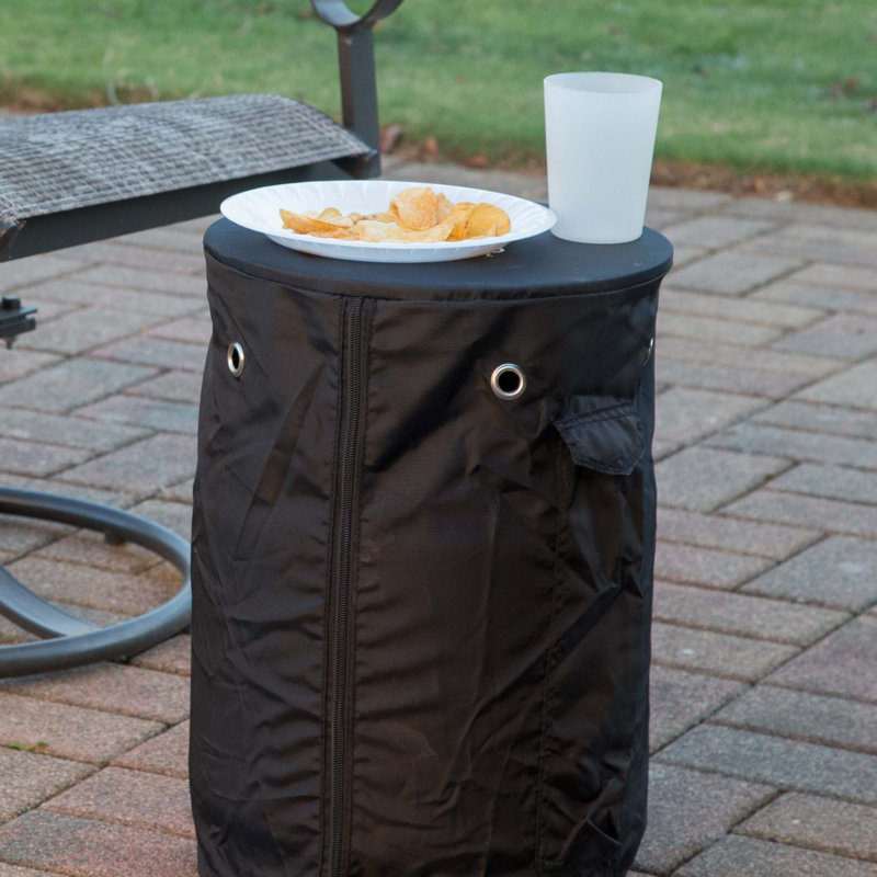 Black All-Weather Propane Tank Cover with Zipper