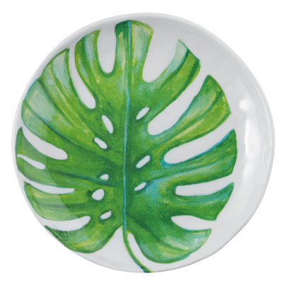 Trudy Monstera Leaf 6" Melamine Saucer