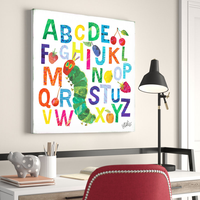 Art sur toile de l'alphabet par Bruno Carle, H 40 po x l 40 po x P 1,5 po