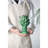 4X4x7.5" Helsa Blooming Artichoke Accent, Smallgreen
