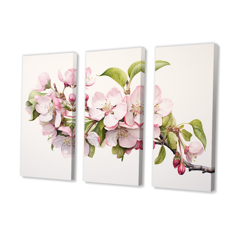 Ensemble de salon mural Apple Blossom, H 32 po x l 48 po x P 1 po