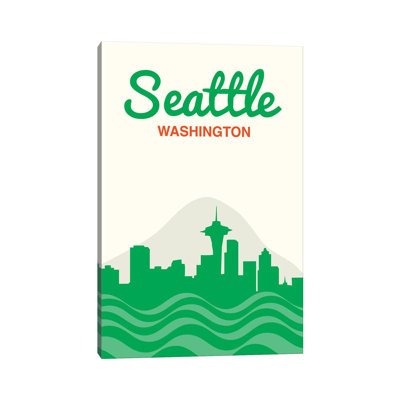 Seattle Skyline by Benton Park Prints - Wrapped Canvas Gallery-Wrapped Canvas Giclée