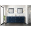 Meuble-lavabo double avec comptoir en marbre de Carrare (sans évier)-58226121