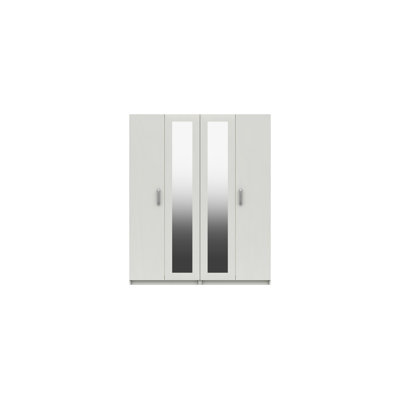 Narvaez 4 Door Manufactured Wood Wardrobe