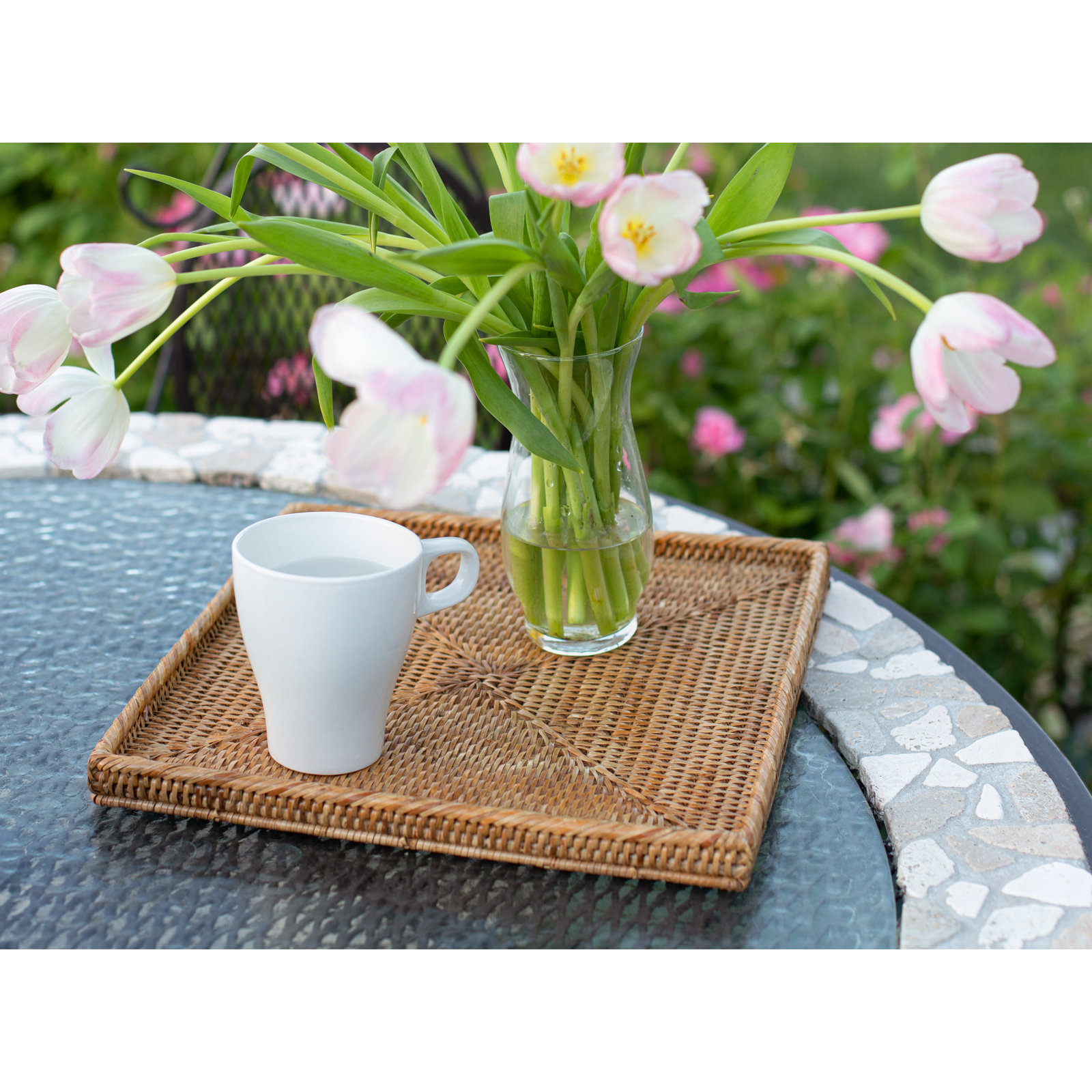 Landers Decorative Tray, Honey Brown