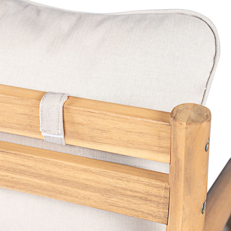 Ensemble de conversation pour patio en bois