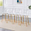 Tabouret de bar moderne et minimaliste avec pieds élégants en métal (ensemble de 4)-720376927-720376925
