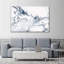 «Gray and White Abstract», reproduction sur toile-454199097