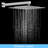 Shower System Shower Faucet Combo Set Wall Mounted With 12" Rainfall Shower Head And Handheld Shower Faucet, Brushed Nickel Finish With Brass Valve Roughin-126232090
