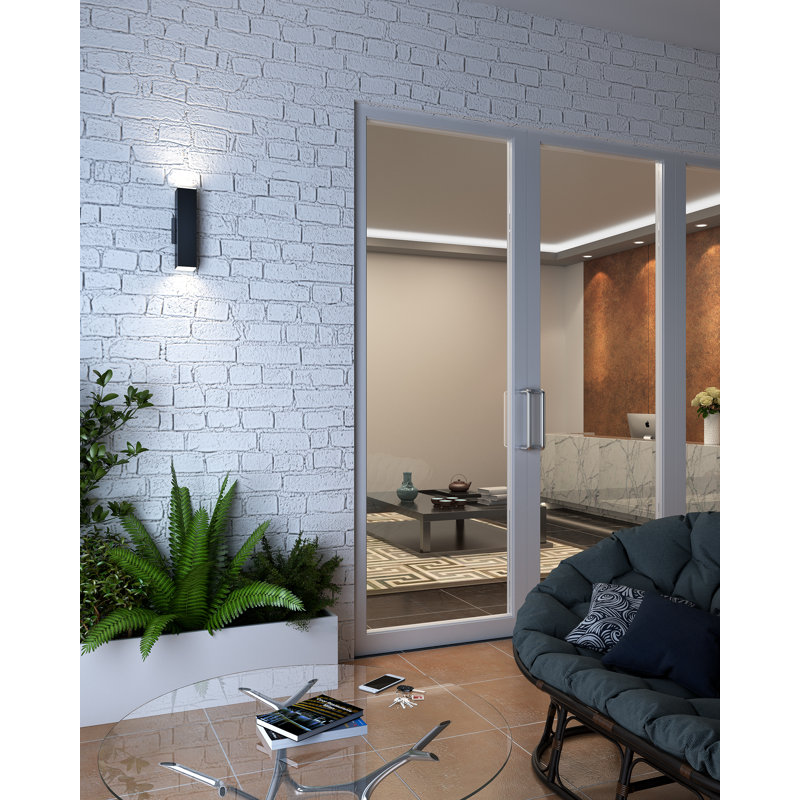 Claretta Aluminium LED Wall Light, Black