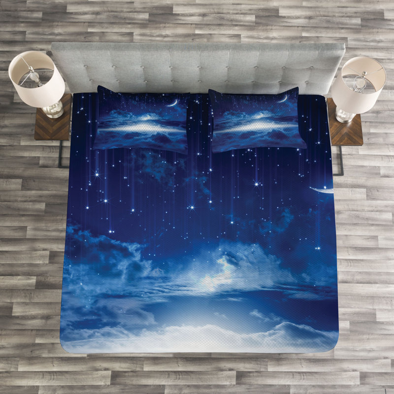 Fantasy Bedspread Set with Shams, 220 x 264 cm