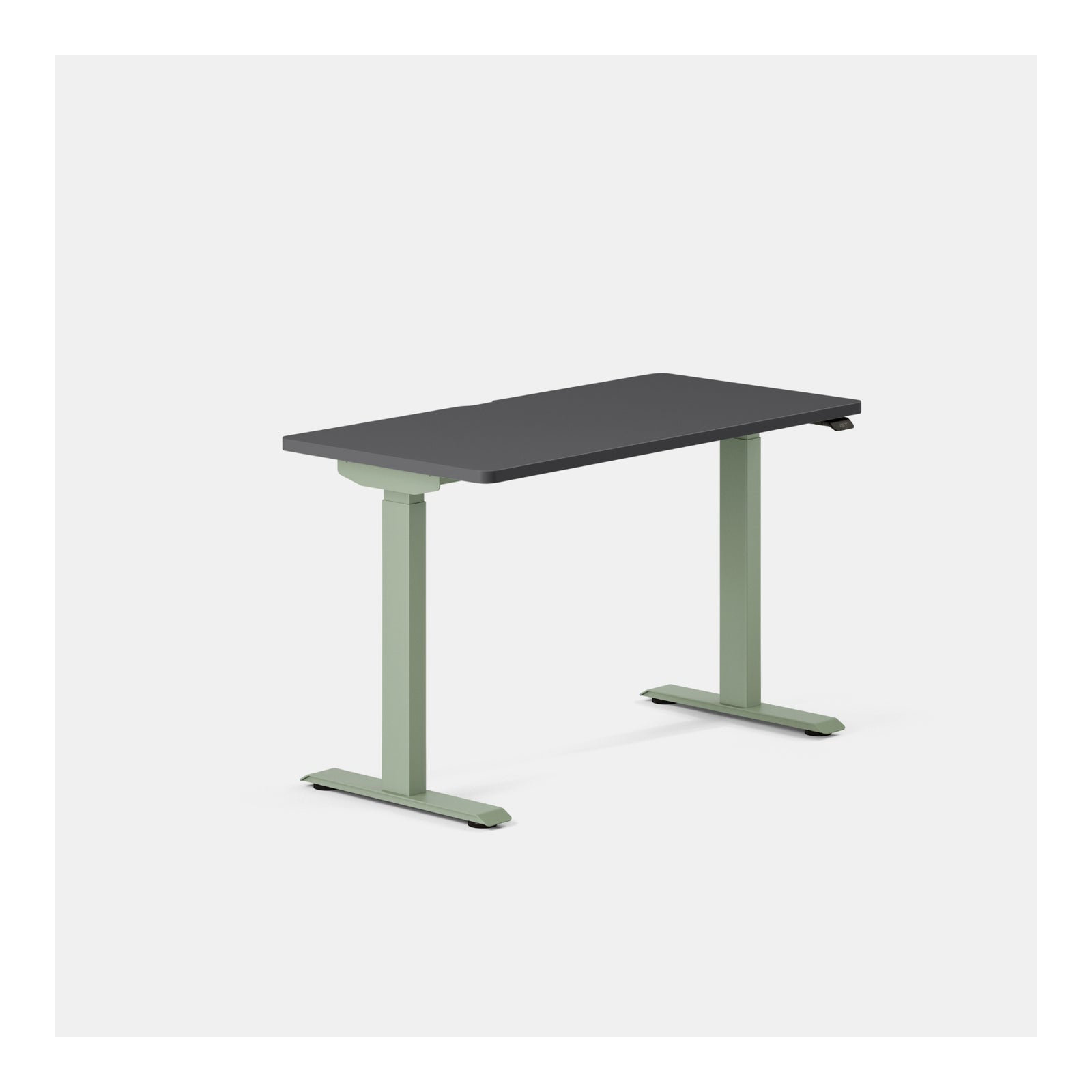 Duo Standing Desk, 47.3" H x 48" W x 24" D, Sage, Charcoal