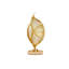 Abstract Golden Twisted Tabletop Sculpture-1048501121