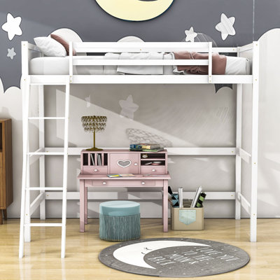 Lit mezzanine simple en bois