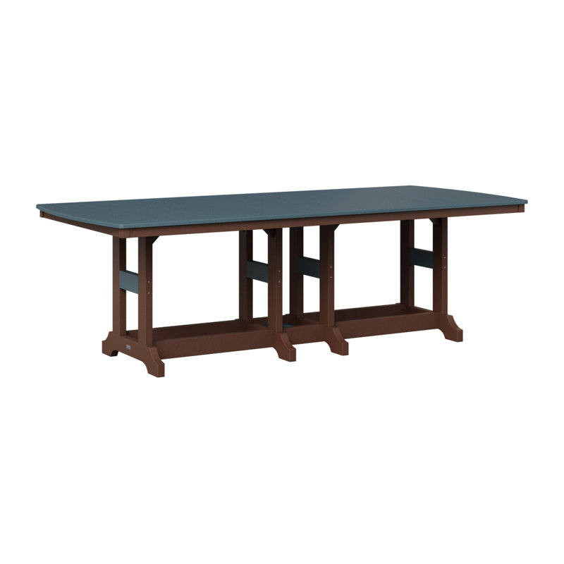 Garden Classic Outdoor Bar Table, Slate, Chocolate Brown