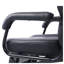 Fauteuil de coiffeur hydraulique tout usage pour salon de coiffure et barbier, similicuir noir