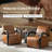 Peru 26.5"W Modern Napa Full Top Grain Genuine Leather Armchair with Unique Arms-1614995232