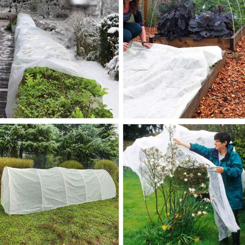 Floating Row Plant Shade Cloth and Cover, 84" H x 1200" W x 0.25" D