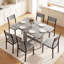 HOMCOM Folding Dining Table for 4-6 Drop Leaf-960878771-960878770