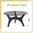 Round Karoline with Glass Table Top
