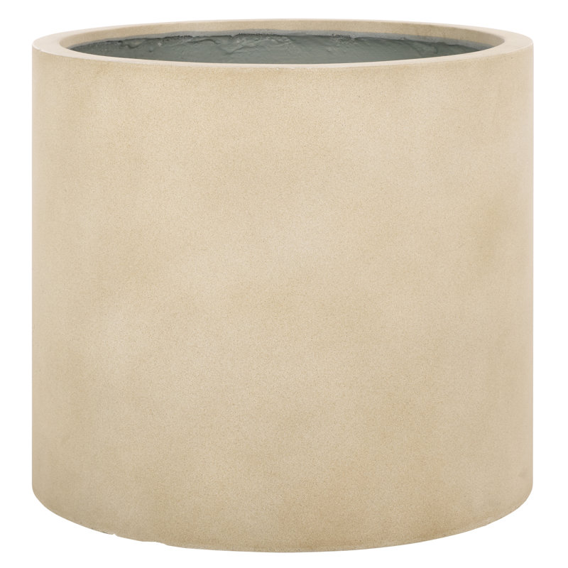 Mcguire Pot Planter, 19.2" H x 21.6" W x 21.6" D, Beige
