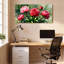 Fleurs de pivoines, reproduction de peinture à l'huile sur toile tendue sur toile, ensemble de 1-461034009