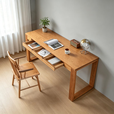 Simple Cherry Wood Solid Wood Practical Desk