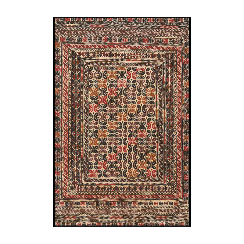 Tapis brun Southwestern, Rectangle 5 pi x 7 pi