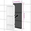 Greathel Shower Niche with 3 Compartments High Gloss White 41x99x9 cm
