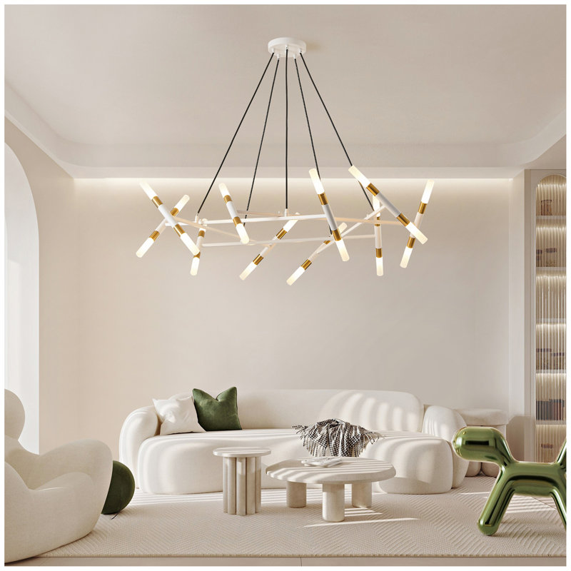 Lustre moderne 20 lumières , Blanc