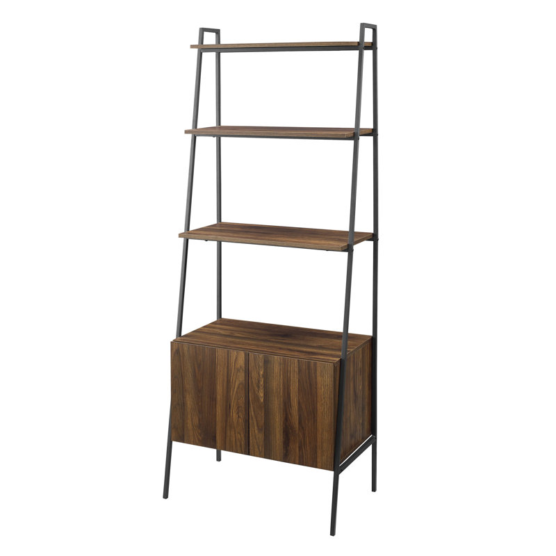 Little Italy Ladder Bookcase, Dark Walnut