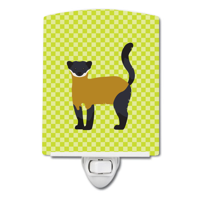 Throated Marten Ceramic Night Light